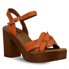 Γυναικεία Δερμάτινα Πέδιλα Mε Τακούνι Parex 11627150