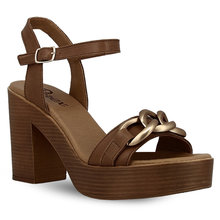 Γυναικεία Δερμάτινα Πέδιλα Mε Τακούνι Parex 11627153