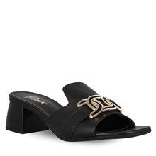 Women's Leather Heeled Mules Parex 13027004