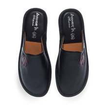 Women's Leather House Slippers Boxer 68026-10011