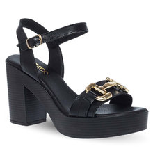 Γυναικεία Δερμάτινα Πέδιλα με Τακούνι Parex 11629129