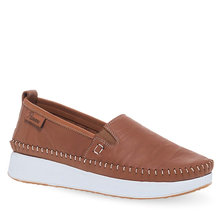 Women's Leather Slip On Shoes Parex 12931034