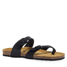 Women's Leather Sandals Plakton 171032 Negro