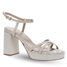 Women's Leather Heeled Sandals Maison Minrelle 11633246