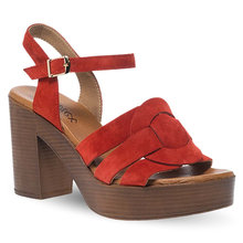 Women's Leather Heeled Sandals Parex 11631147