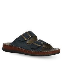 Ανδρικές Δερμάτινες Ανατομικές Παντόφλες 11501002