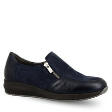 Γυναικεία Δερμάτινα Slip On Με Φερμουαρ Parex 12320001