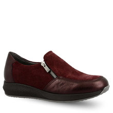 Γυναικεία Δερμάτινα Slip On Με Φερμουαρ Parex 12320001