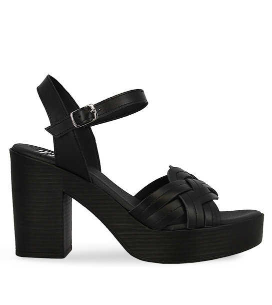 Γυναικεία Δερμάτινα Πέδιλα Mε Τακούνι Parex 11627150