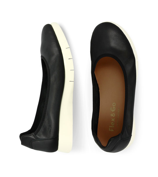 Womens Ballerinas Leather Flex & Go Mind Blowing St0997