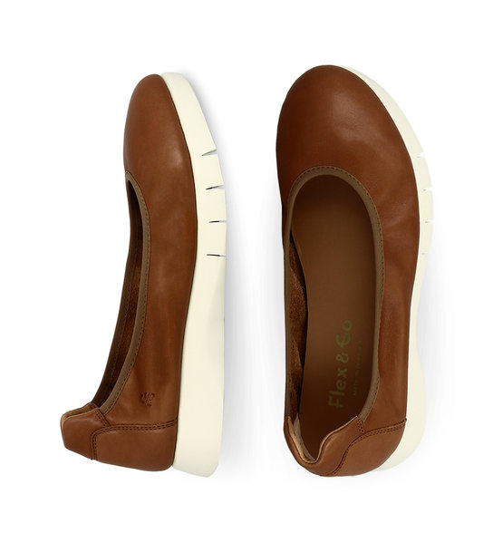 Womens Ballerinas Leather Flex & Go Mind Blowing St0997