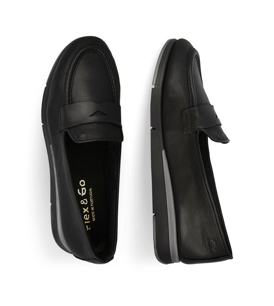 Womens Moccasins Leather Flex & Go Fast Forward St1122