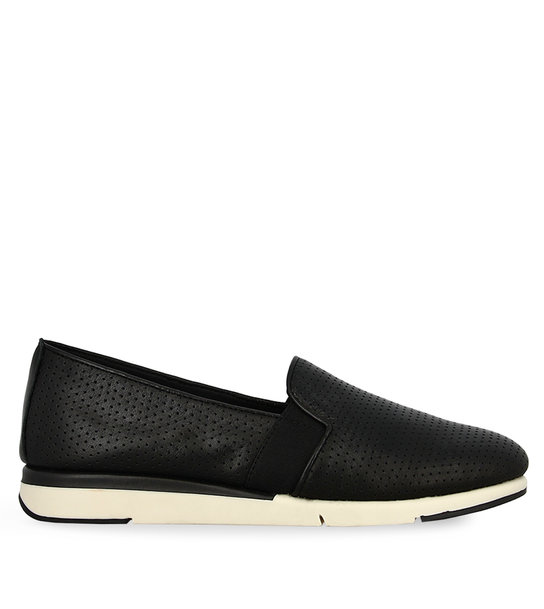 Womens Slip On Shoes Leather Flex & Go Fast Action St1126