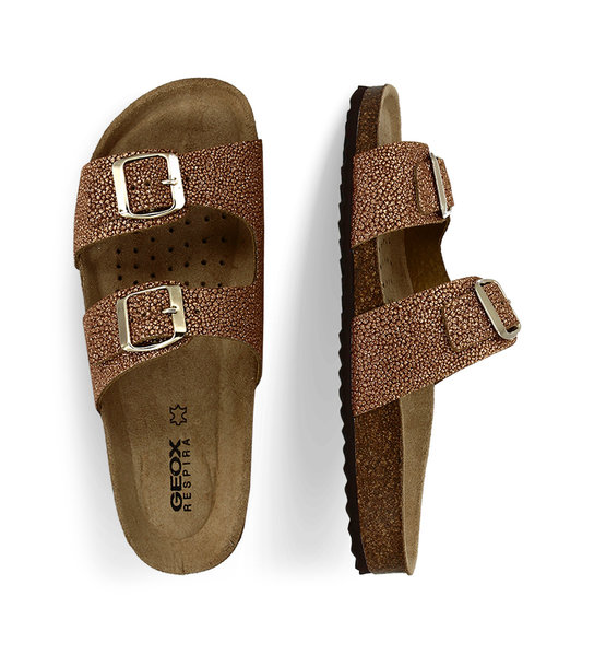 Womens Leather Sandals Geox D35Lsl 000Cf C5006