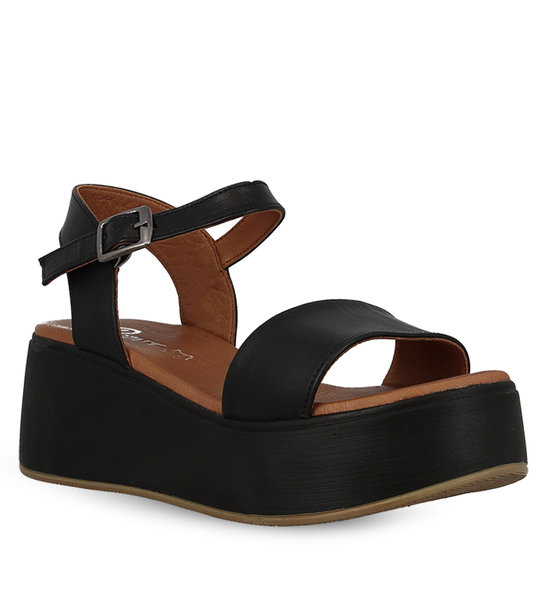 Γυναικεία Δερμάτινα Flatforms Parex 12727026
