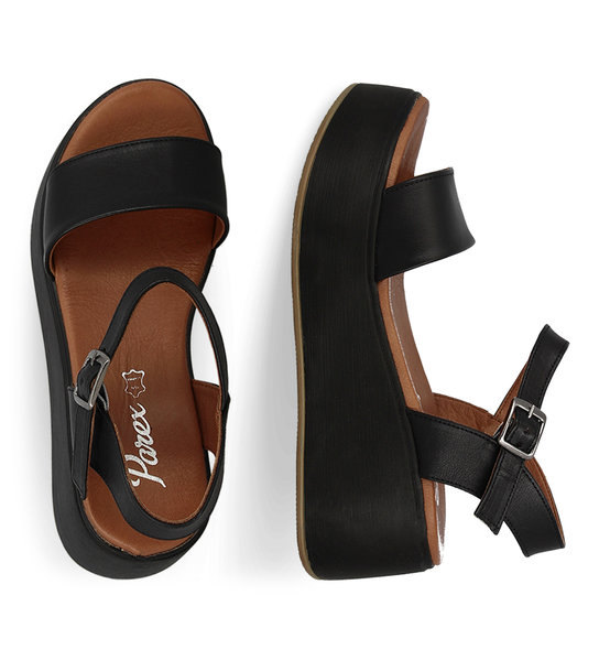 Γυναικεία Δερμάτινα Flatforms Parex 12727026