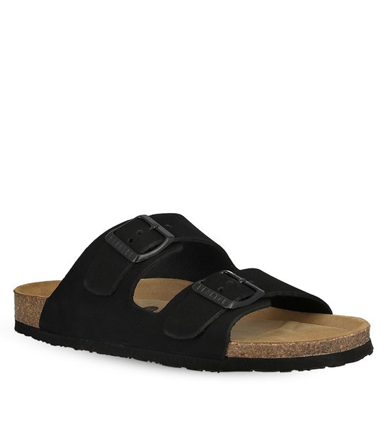 Women's Leather Sandals Plakton 180010 Negro