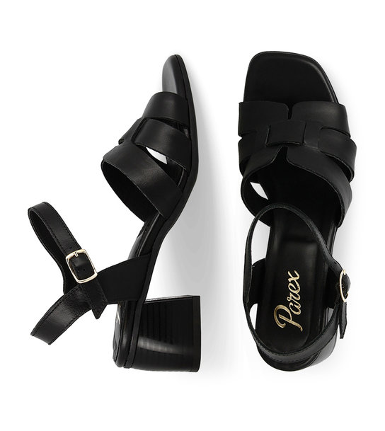 WomenS Leather Heeled Sandals Parex 11627154