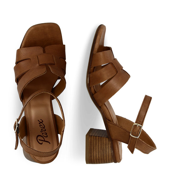WomenS Leather Heeled Sandals Parex 11627154