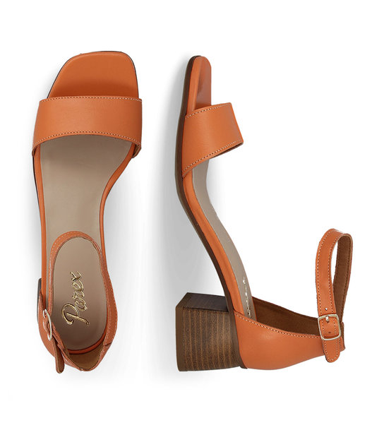 Womens Leather Heeled Sandals Parex 11627157