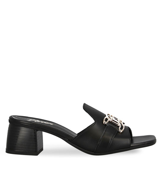 Γυναικεία Δερμάτινα Mule Με Τακούνι Parex 13027004