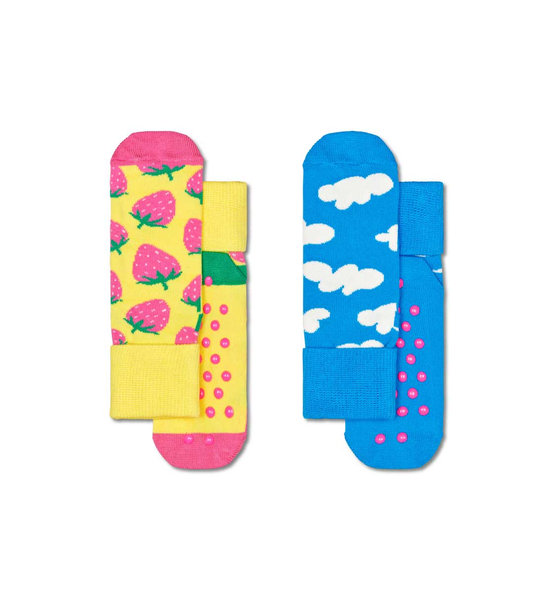 Παιδικές Κάλτσες Σετ Των 2 Φράουλες Happy Socks Kstb19-2200