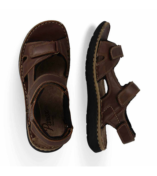 Mens Leather Comfort Sandals Parex 11627177