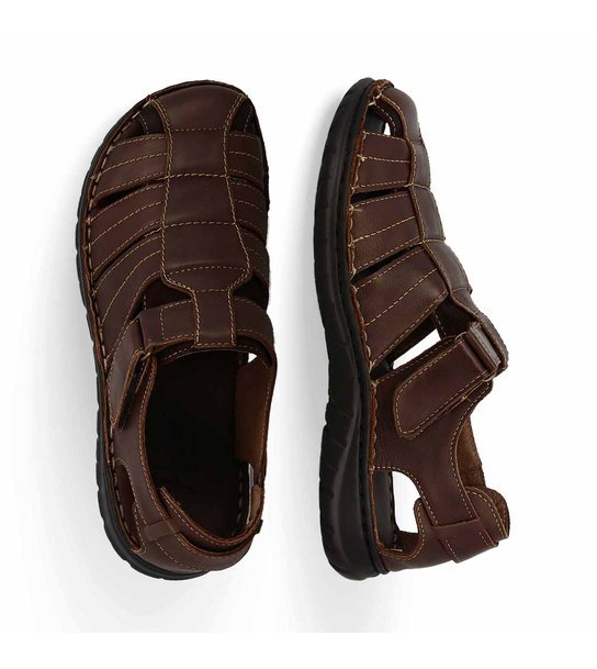 Mens Leather Comfort Sandals Parex 11627178