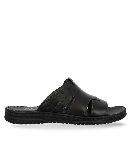 Mens Leather Comfort Mules Parex 12127061