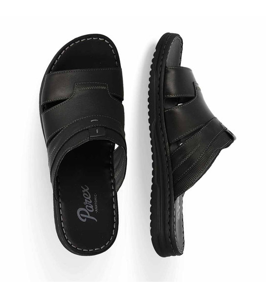 Mens Leather Comfort Mules Parex 12127061