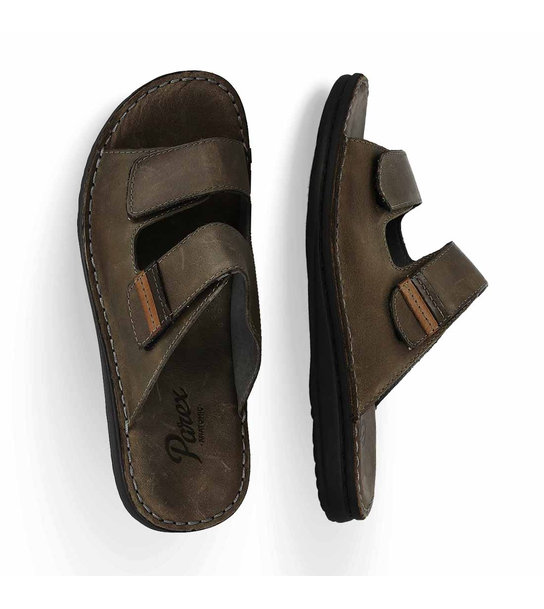 Mens Leather Comfort Mules Parex 12127062