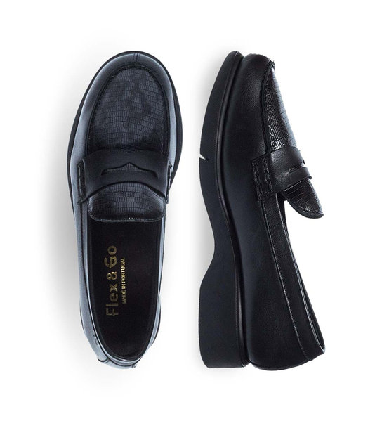 Womens Moccasins Leather Flex & Go 10528063