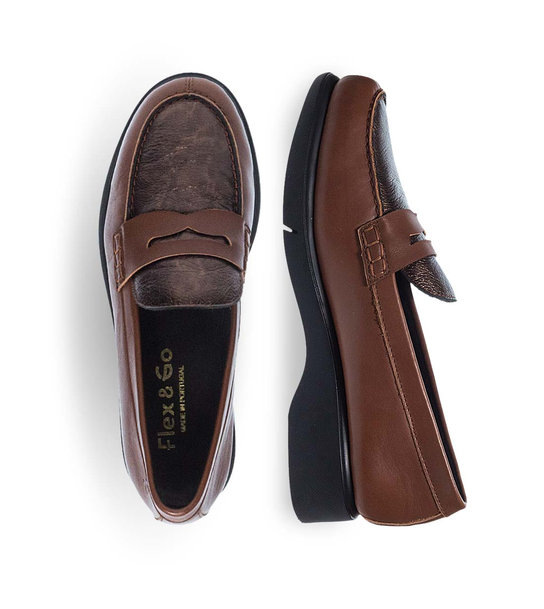 Womens Moccasins Leather Flex & Go 10528063