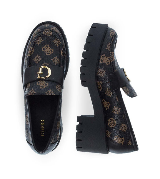 Womens Moccasins Guess Fl8Wyefal14