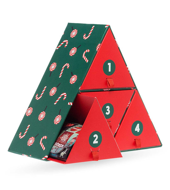 Unisex Κάλτσες Wigglesteps Xmas Couple Triangle Box