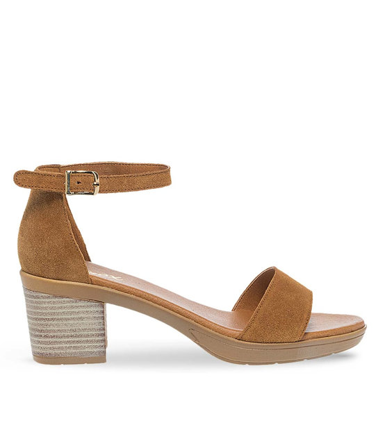 Womens Leather Heeled Sandals Parex 11623065