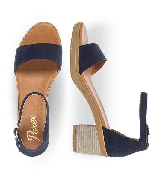 Womens Leather Heeled Sandals Parex 11623065