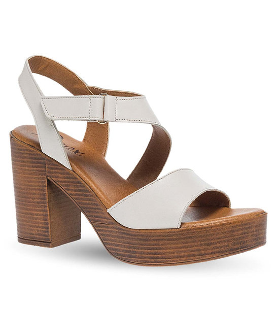 Women's Leather Heeled Sandals Parex 11625106