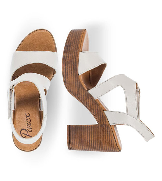 Womens Leather Heeled Sandals Parex 11625106