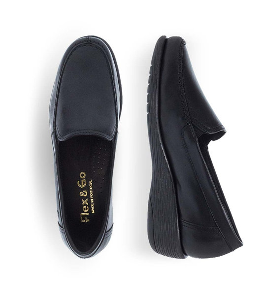 Γυναικεία Δερμάτινα Slip On Παπούτσια Flex & Go 12929005