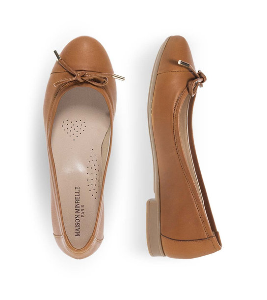 Womens Leather Ballerinas Maison Minrelle 10429000