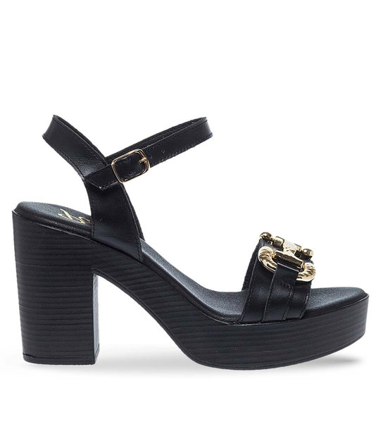 Womens Leather Heeled Sandals Parex 11629129