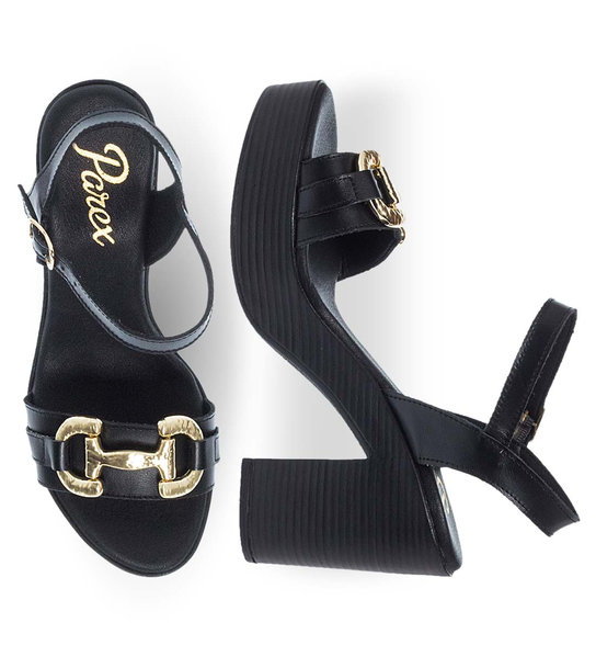 Womens Leather Heeled Sandals Parex 11629129