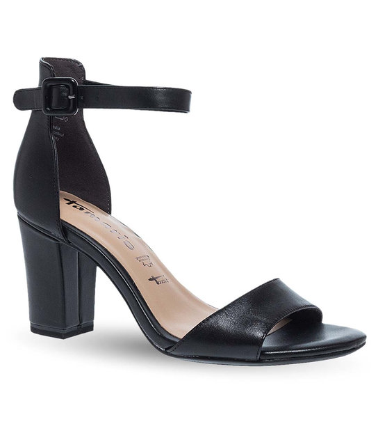 Γυναικεία Δερμάτινα Πέδιλα Με Τακούνι Tamaris 1-1-28326-42 001