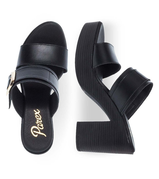 Womens Leather Mules Parex 13029014