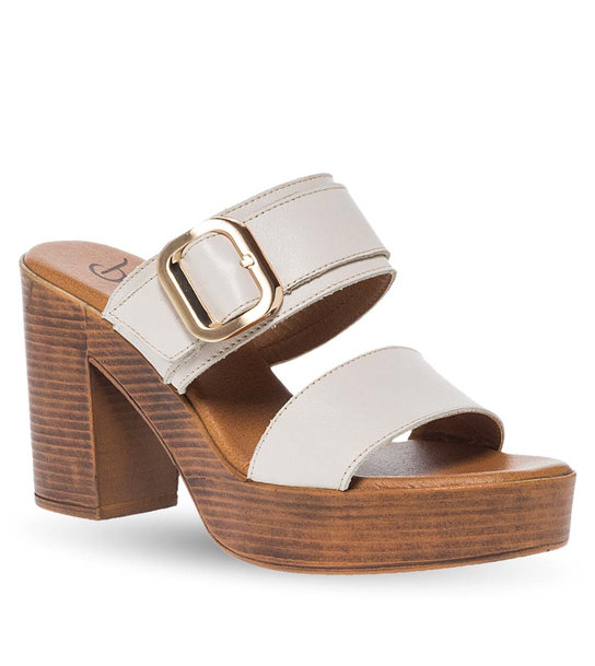 Women's Leather Mules Parex 13029014