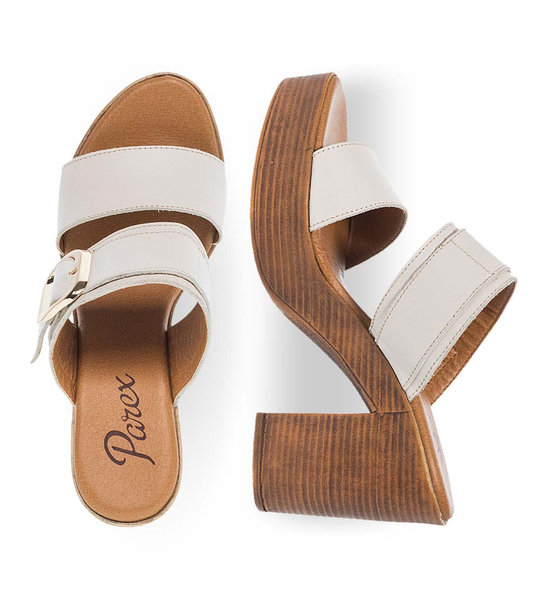 Womens Leather Mules Parex 13029014