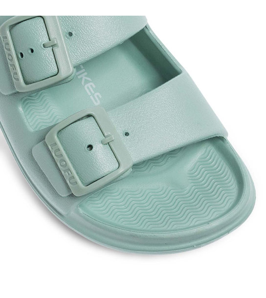 Womens Slides With Two Straps Luofu 11829034