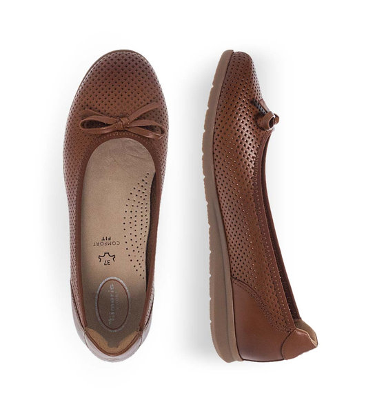 Womens Leather Ballerinas Tamaris Comfort 8-8-82104-42 305