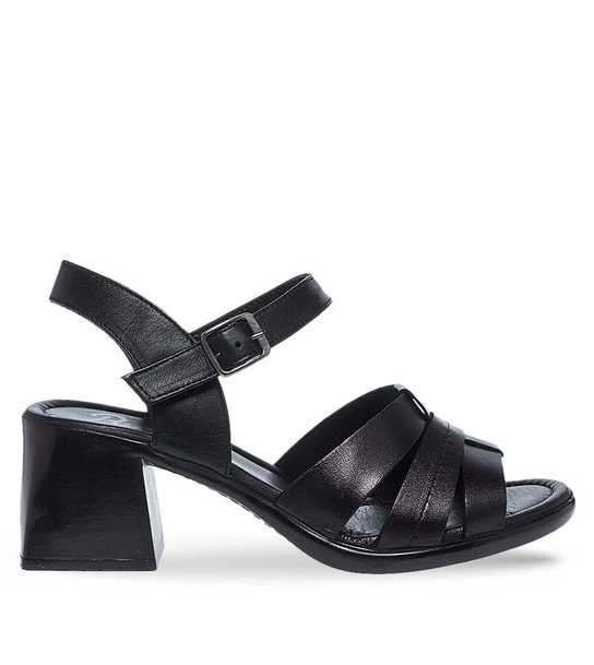 Γυναικεία Δερμάτινα Πέδιλα Mε Τακούνι Parex 11629290